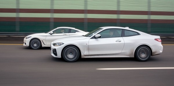 Машем из Infiniti Q60 вдогонку заднеприводному BMW 420d