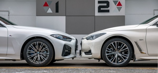 Машем из Infiniti Q60 вдогонку заднеприводному BMW 420d