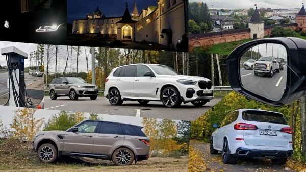 Заправляем дизелем Range Rover Sport D250 для встречи с BMW X5 Заправляем дизелем Range Rover Sport D250 для встречи с BMW X5
