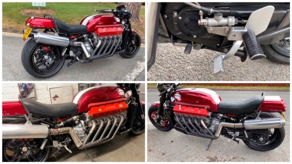 В Сети показали самодельный мотоцикл с двигателем V10 от Dodge Viper