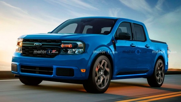 Опубликованы первые изображения заряженного пикапа Ford Maverick ST 2023