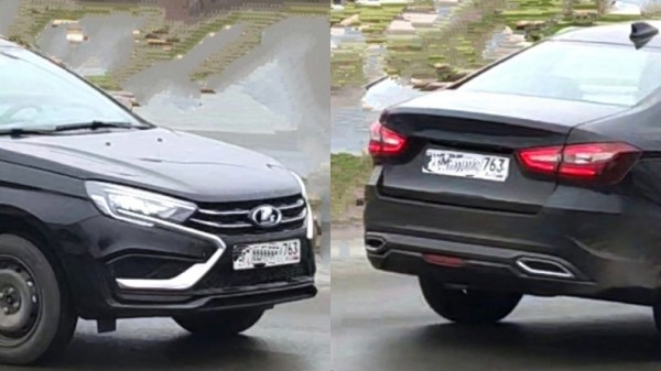 В Сети появились первые снимки обновлённого седана LADA Vesta в базовой комплектации