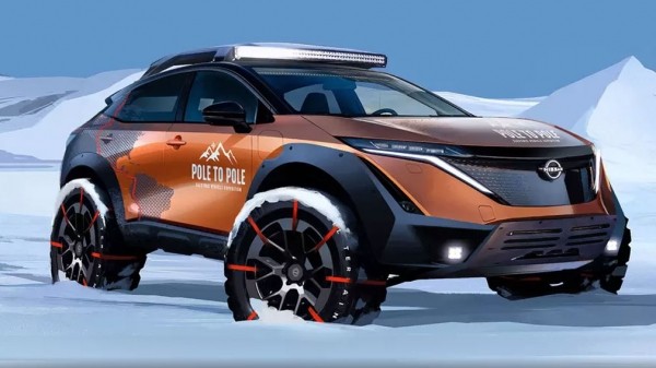 Электрокар Nissan Ariya преодолеет расстояние от северного до южного полюса Электрокар Nissan Ariya преодолеет расстояние от северного до южного полюса