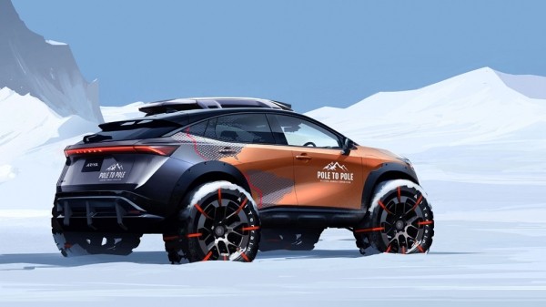 Электрокар Nissan Ariya преодолеет расстояние от северного до южного полюса Электрокар Nissan Ariya преодолеет расстояние от северного до южного полюса