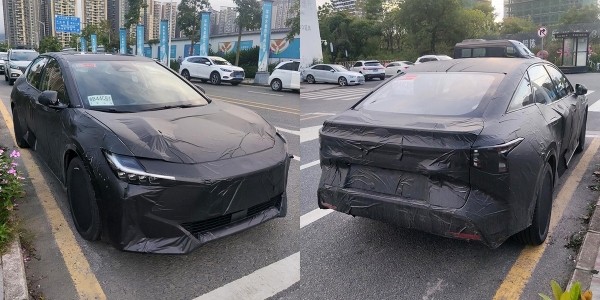 Электрический седан Toyota bZ5 вышел на испытания Электрический седан Toyota bZ5 вышел на испытания