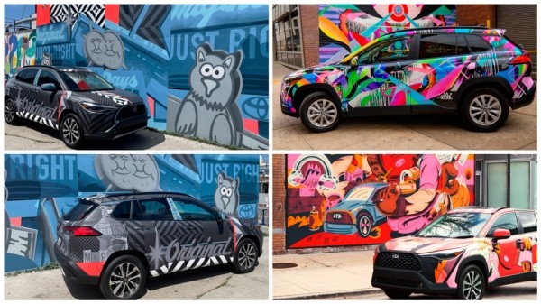 Американские художники подготовили три уникальных Toyota Corolla Cross Американские художники подготовили три уникальных Toyota Corolla Cross
