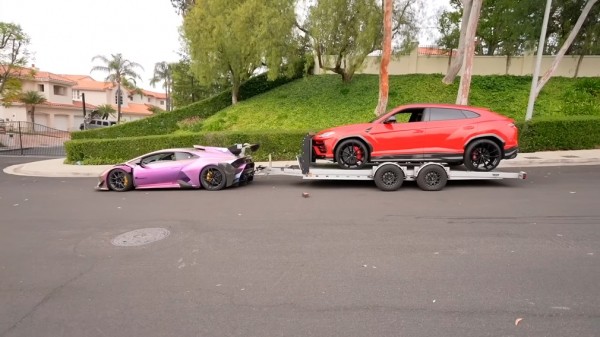 Lamborghini Huracan с 1200-сильным двигателем превратили в тягач Lamborghini Huracan с 1200-сильным двигателем превратили в тягач