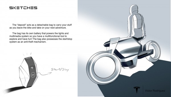 Футуристичный велосипед TESLA Model M Electric Cybercycle показали на первых рендерах Футуристичный велосипед TESLA Model M Electric Cybercycle показали на первых рендерах