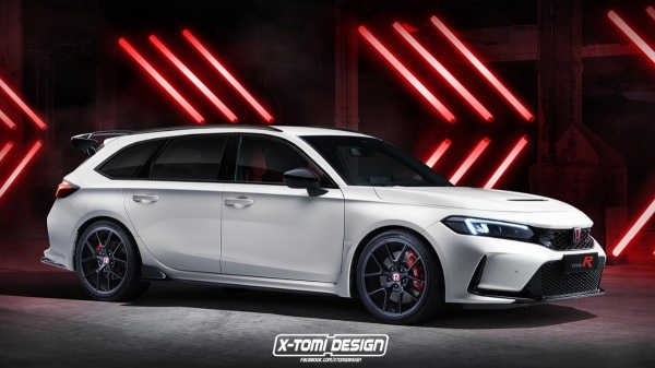 Представлен рендер "заряженного" Honda Civic Type R в кузове универсал Представлен рендер "заряженного" Honda Civic Type R в кузове универсал
