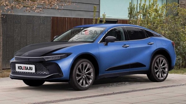 В Сети появился рендер на обновленный премиальный седан Toyota Crown