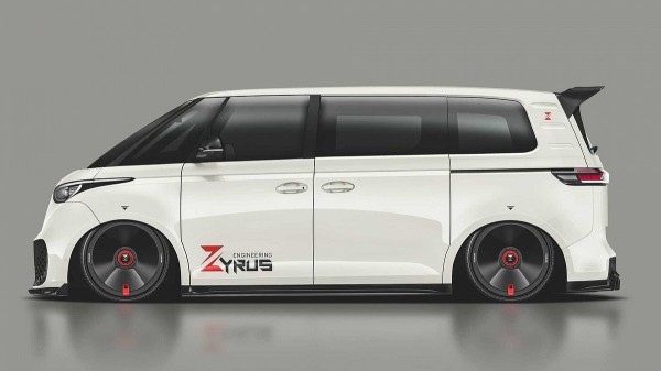 Аэрокит из углеродного волокна придает Volkswagen ID Buzz удивительно спортивный вид Аэрокит из углеродного волокна придает Volkswagen ID Buzz удивительно спортивный вид