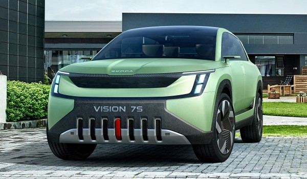Кроссовер Skoda Vision 7S показал новый стиль и логотип Кроссовер Skoda Vision 7S показал новый стиль и логотип