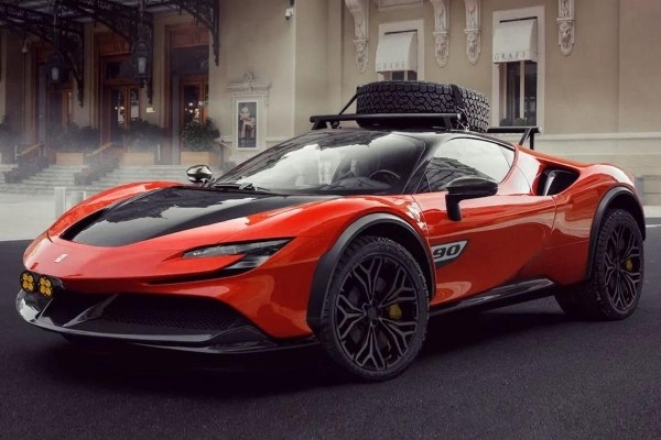 В Сети представлена более внедорожная версия суперкара Ferrari SF90 