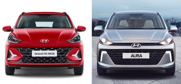 Двойной рестайлинг: хэтчбек Hyundai Grand i10 и седан Hyundai Aura