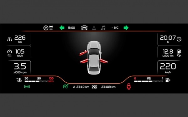 Автоконцерн АВТОВАЗ запатентовал новую комбинацию приборов для LADA Vesta