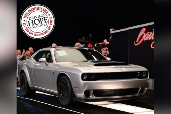 Этот экземпляр Dodge Challenger SRT Demon 170 был продан за 59 млн.руб. Этот экземпляр Dodge Challenger SRT Demon 170 был продан за 59 млн.руб.