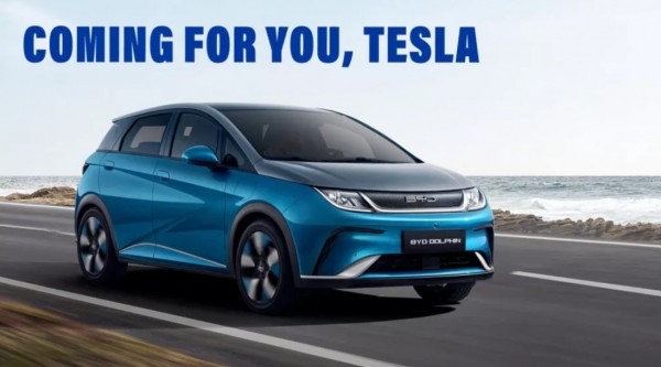 Китайский BYD сократил разрыв с Tesla по выпуску электромобилей 