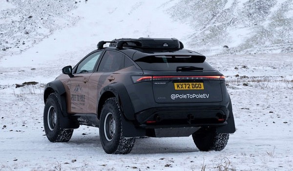 Электромобиль Nissan Ariya проехал от Северного до Южного полюса Электромобиль Nissan Ariya проехал от Северного до Южного полюса