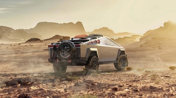 Взгляните на Tesla Cybertruck с расширенными внедорожными возможностями Взгляните на Tesla Cybertruck с расширенными внедорожными возможностями