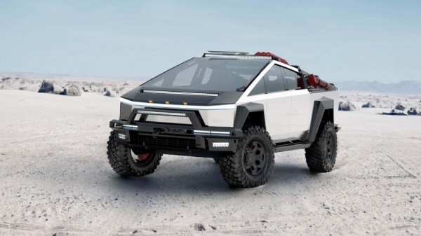 Взгляните на Tesla Cybertruck с расширенными внедорожными возможностями Взгляните на Tesla Cybertruck с расширенными внедорожными возможностями