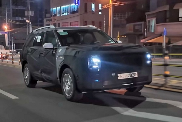 Кроссовер Hyundai Palisade второго поколения попался в Корее Кроссовер Hyundai Palisade второго поколения попался в Корее