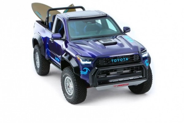Toyota экспериментирует: батарейный Hilux, 4Runner Surf и Prado-пикап Toyota экспериментирует: батарейный Hilux, 4Runner Surf и Prado-пикап