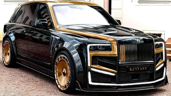 Смелый тюнинг Rolls-Royce от бюро Keyvany: золото и светодиоды