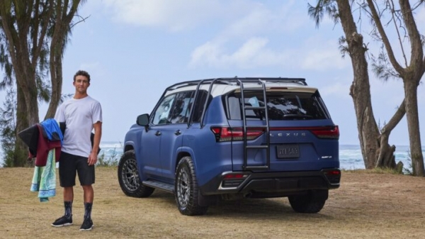 Lexus LX подготовили для серфинга и пляжного отдыха