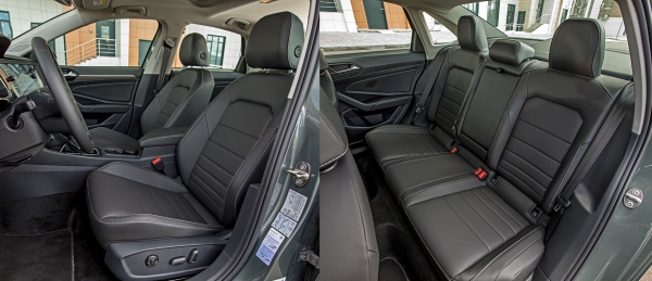 Пижоним на седане Volkswagen Jetta перед Kia Cerato Пижоним на седане Volkswagen Jetta перед Kia Cerato