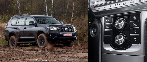 Обгоняем Pajero Sport на рамнике Toyota Land Cruiser Prado Обгоняем Pajero Sport на рамнике Toyota Land Cruiser Prado