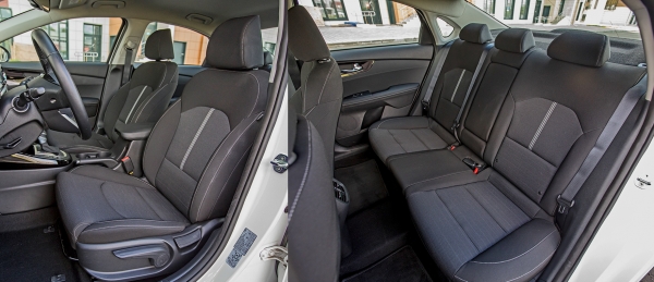 Пижоним на седане Volkswagen Jetta перед Kia Cerato Пижоним на седане Volkswagen Jetta перед Kia Cerato