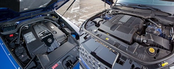 Сравниваем Mercedes-AMG G 63 и Range Rover Sport SVR Сравниваем Mercedes-AMG G 63 и Range Rover Sport SVR