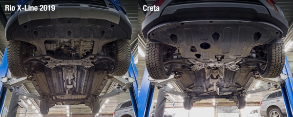 Сверяем клиренс обновлённого хэтчбека Kia Rio X-Line со&nbsp;старым