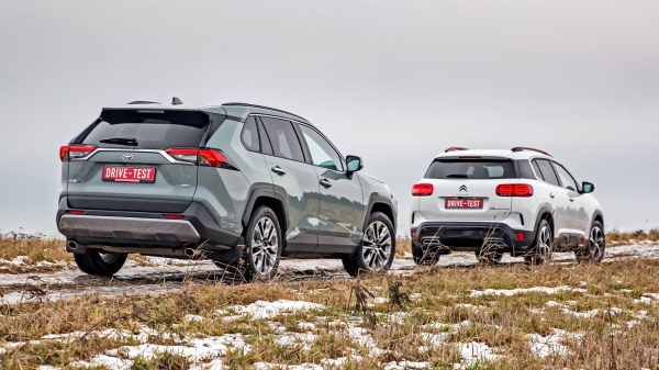 Сопоставляем кроссоверы Toyota RAV4 и&nbsp;Citroen C5 Aircross