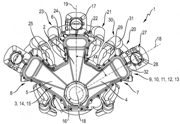 Круче Bugatti: компания Porsche запатентовала мотор W18