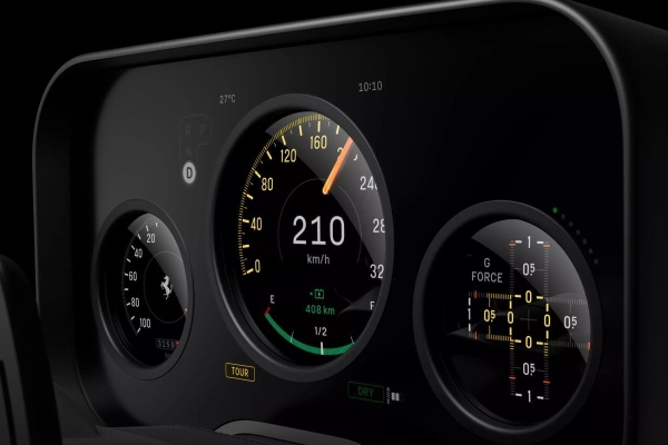 Раскрыты название и салон первого электромобиля Ferrari