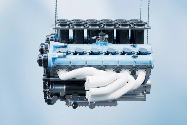 Для суперкара De Tomaso P900 подготовлен особый мотор V12 Для суперкара De Tomaso P900 подготовлен особый мотор V12