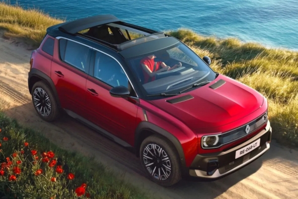 Renault 4 E-Tech позаимствовал у культового прародителя мягкую вставку в крыше Renault 4 E-Tech позаимствовал у культового прародителя мягкую вставку в крыше