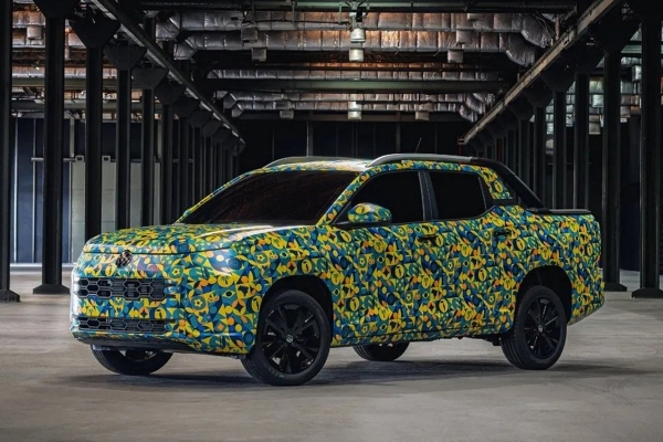 Volkswagen показал недорогой пикап (но пока в камуфляже) Volkswagen показал недорогой пикап (но пока в камуфляже)