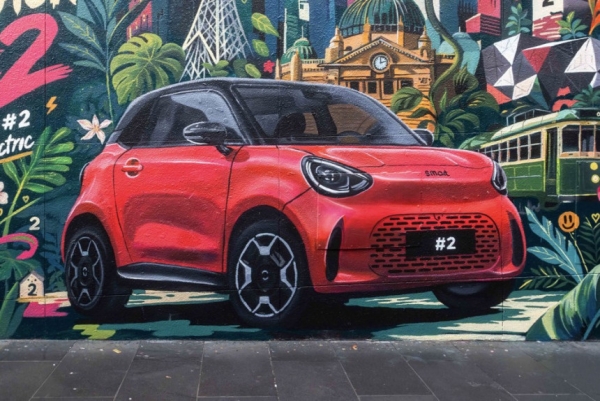 Уличные художники показали внешность серийного ситикара smart #2
