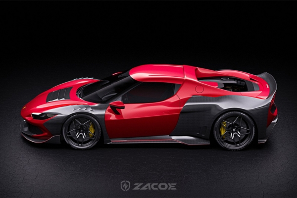 В этом обвесе, суперкар Ferrari 296 GTB выглядит очень стильно 