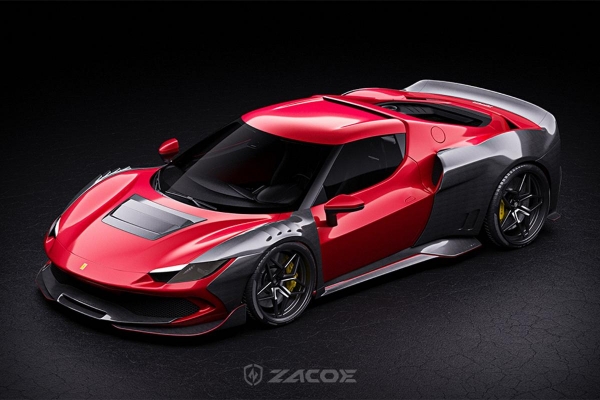 В этом обвесе, суперкар Ferrari 296 GTB выглядит очень стильно 